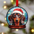 Dachshund Snow Globe Decoration
